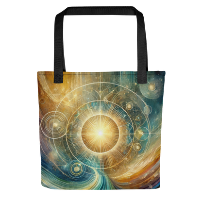 Abstract Art Tote Bag: Poised Radiance