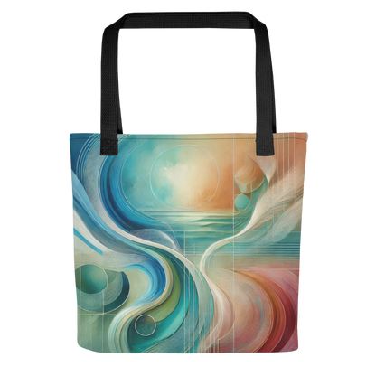 Abstract Art Tote Bag: Serenity in Harmony