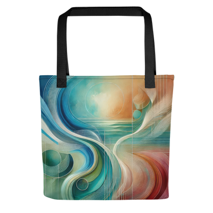 Abstract Art Tote Bag: Serenity in Harmony