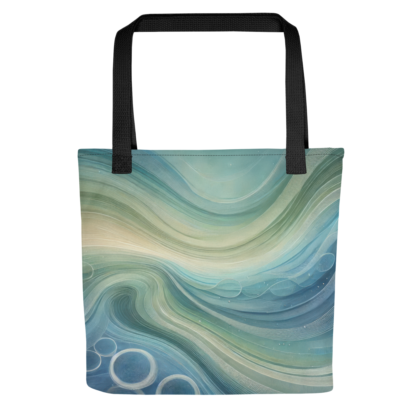 Abstract Art Tote Bag: Echoes of Tranquility