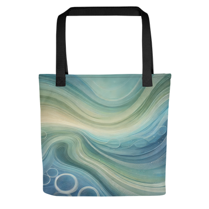 Abstract Art Tote Bag: Echoes of Tranquility