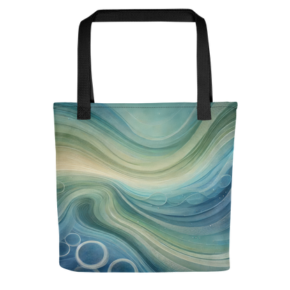 Abstract Art Tote Bag: Echoes of Tranquility