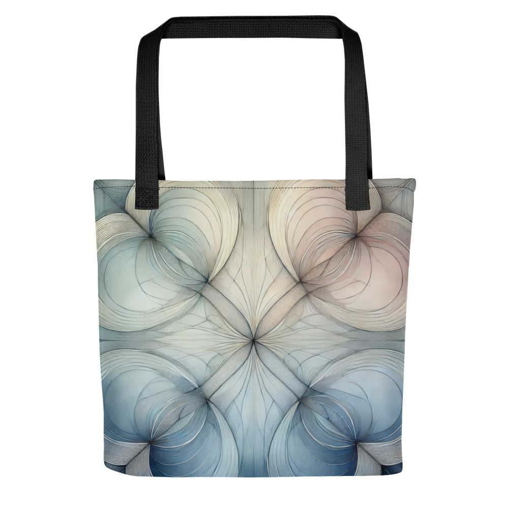 Abstract Art Tote Bag: Poised Serenity