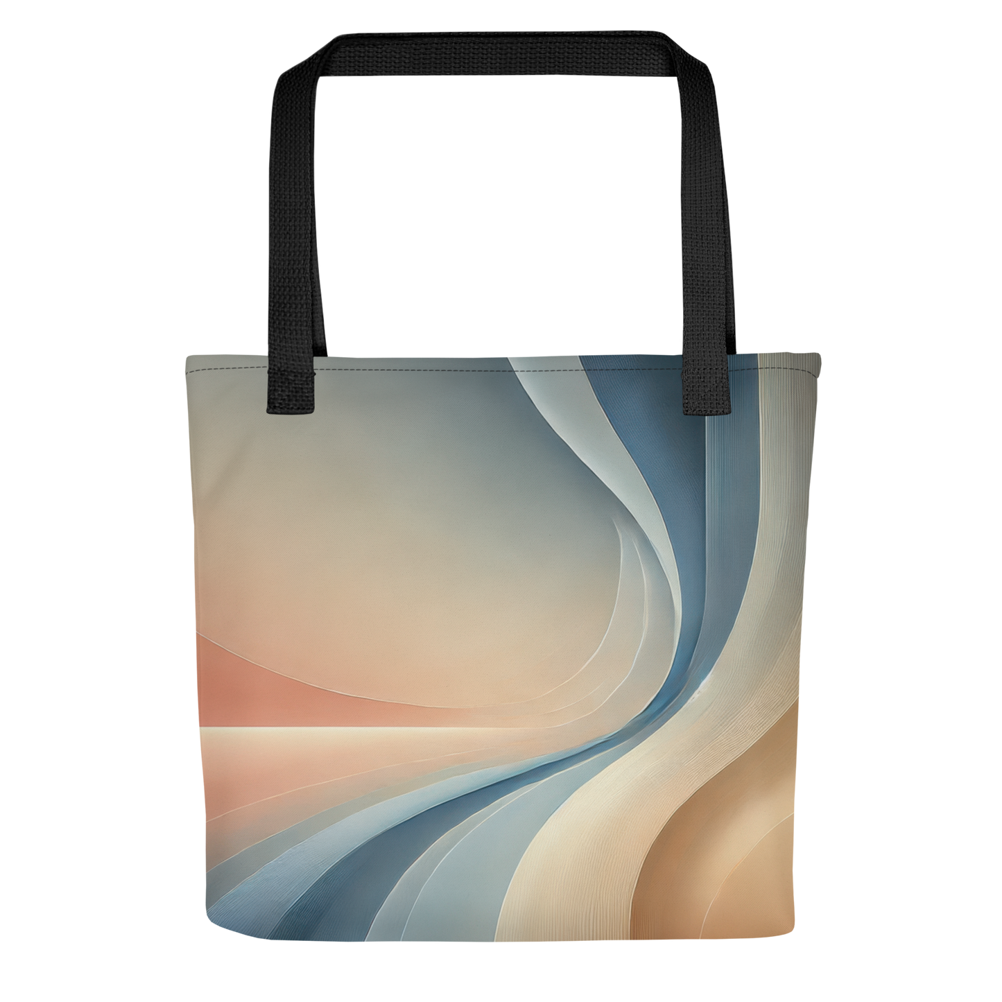 Abstract Art Tote Bag: Poised Horizon