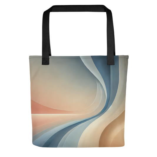 Abstract Art Tote Bag: Poised Horizon