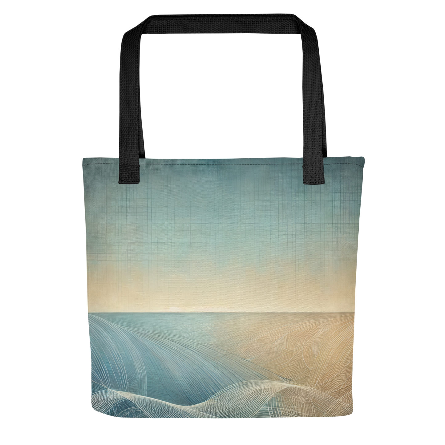 Abstract Art Tote Bag: Calm Horizons