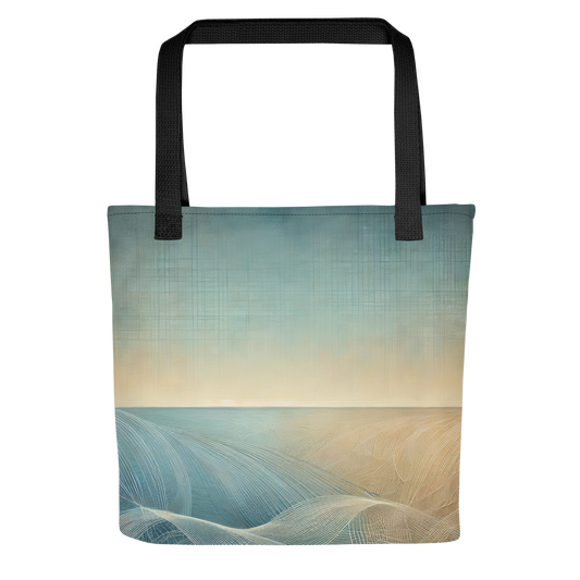 Abstract Art Tote Bag: Calm Horizons