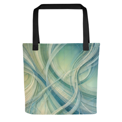 Abstract Art Tote Bag: Balanced Reflections