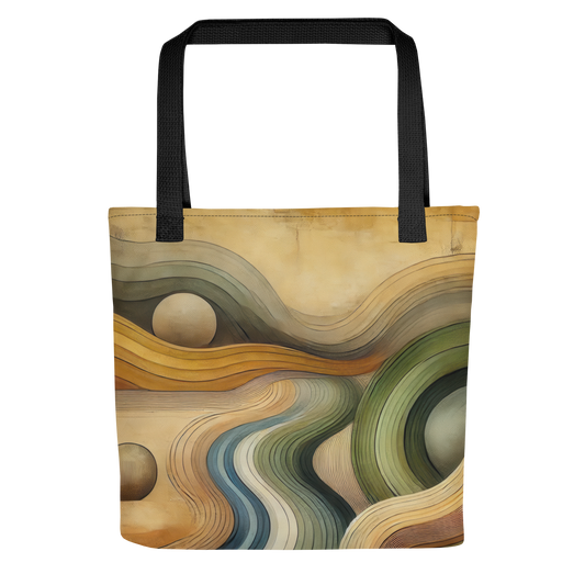 Abstract Art Tote Bag: Harmonious Flow