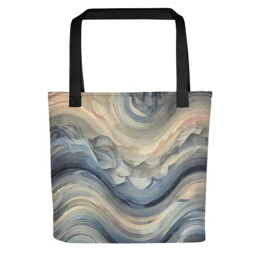 Abstract Art Tote Bag: Reflective Waves