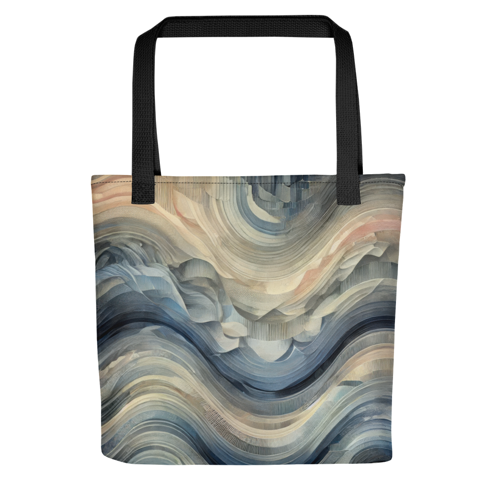 Abstract Art Tote Bag: Reflective Waves