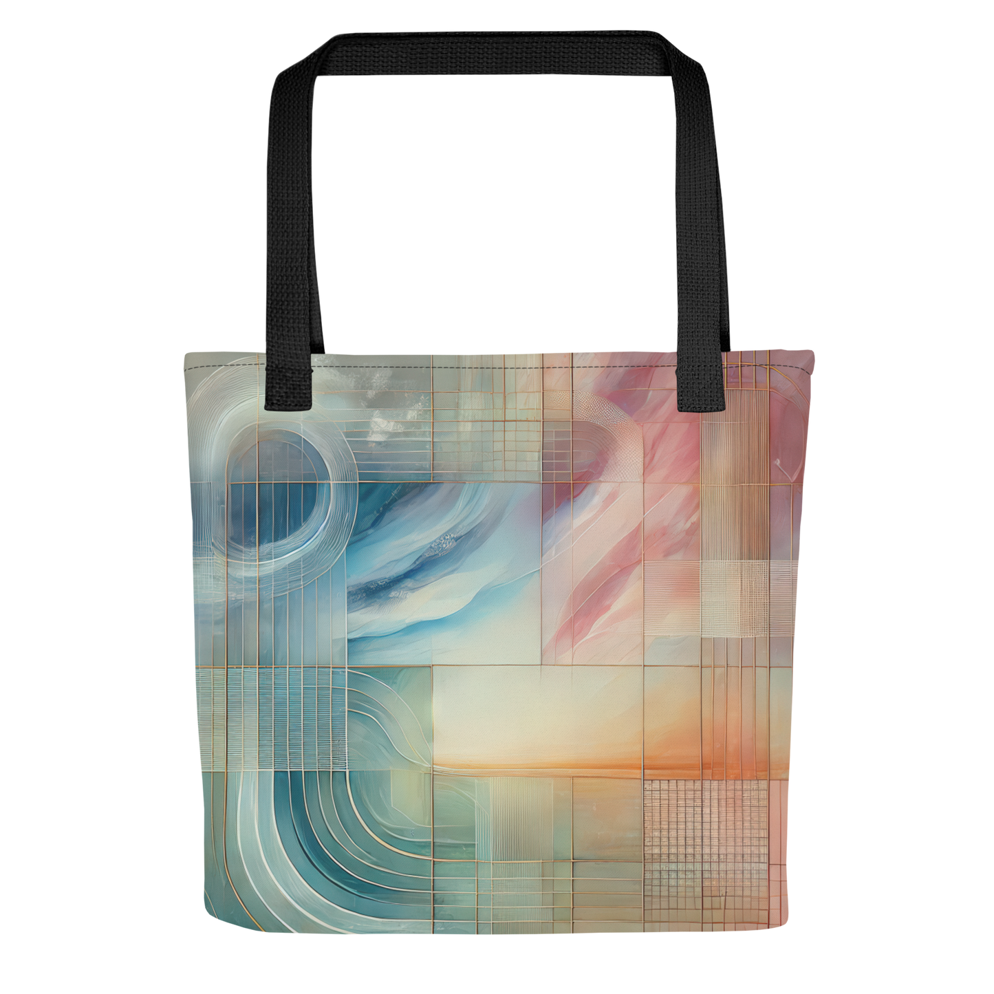 Abstract Art Tote Bag: Poised Harmony