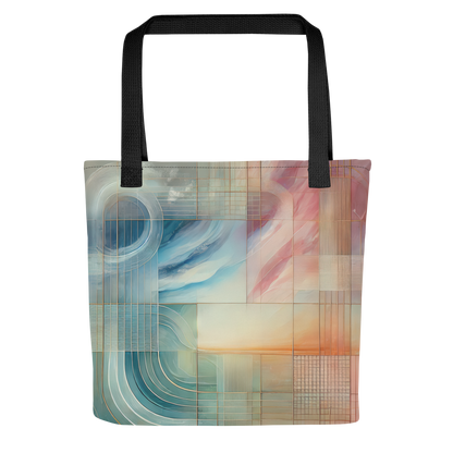 Abstract Art Tote Bag: Poised Harmony