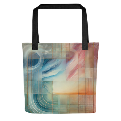 Abstract Art Tote Bag: Poised Harmony