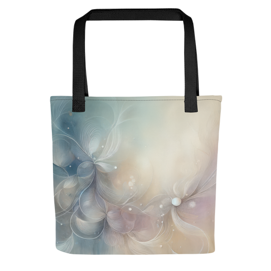 Abstract Art Tote Bag: Whispers of Tranquility