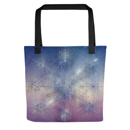 Abstract Art Tote Bag: Reflective Nexus