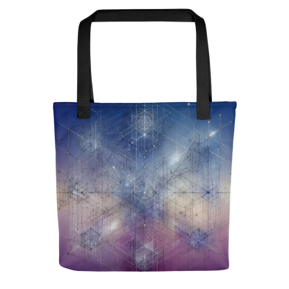 Abstract Art Tote Bag: Reflective Nexus