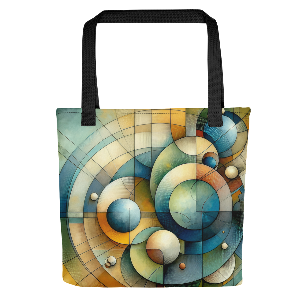 Abstract Art Tote Bag: Equilibrium Canvas