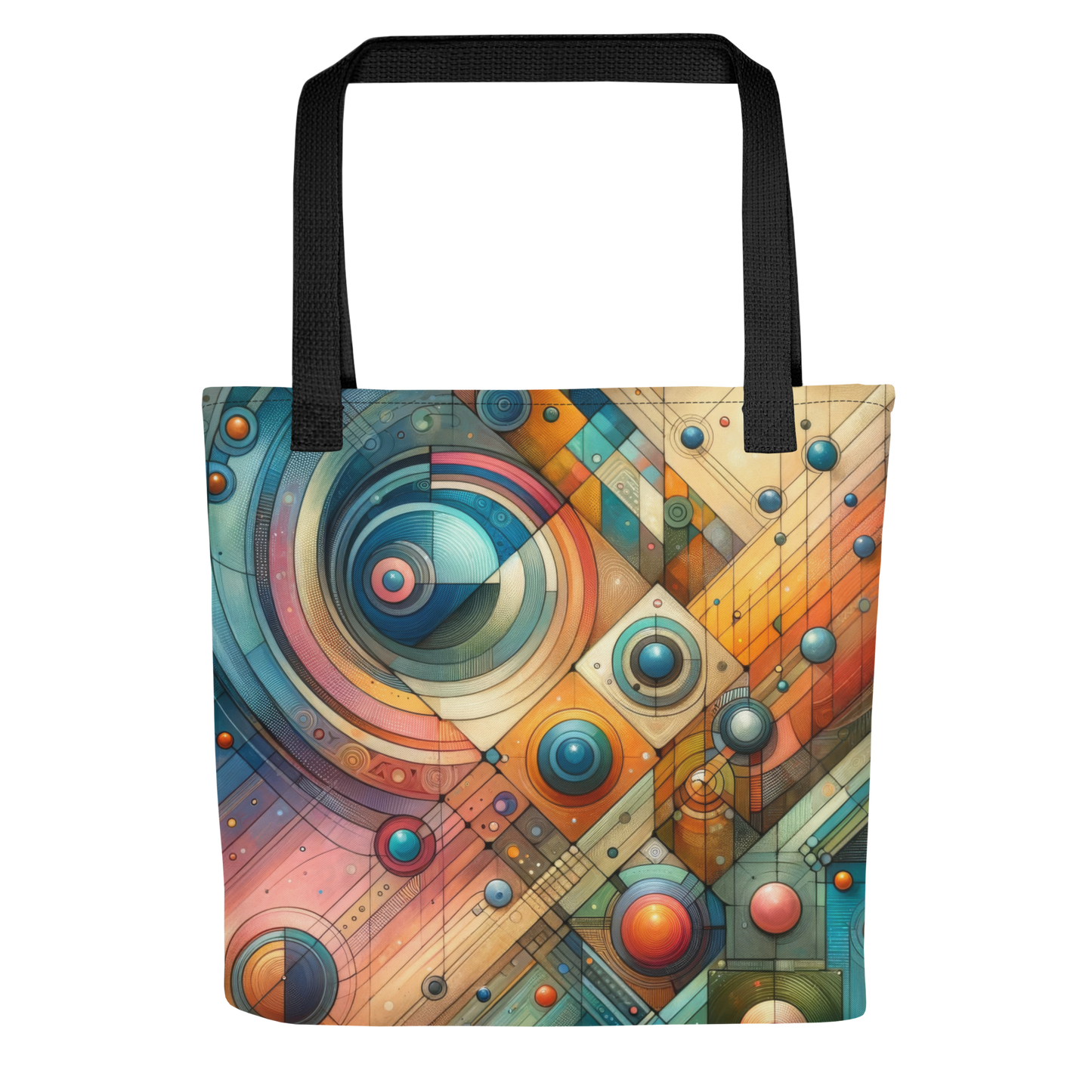 Abstract Art Tote Bag: Harmonic Nexus