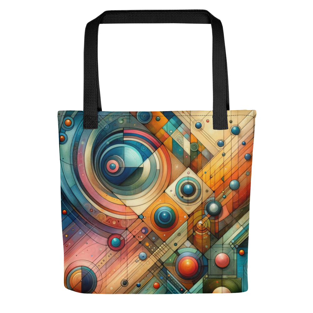 Abstract Art Tote Bag: Harmonic Nexus