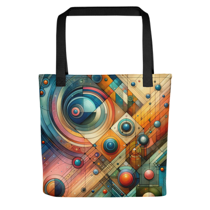 Abstract Art Tote Bag: Harmonic Nexus