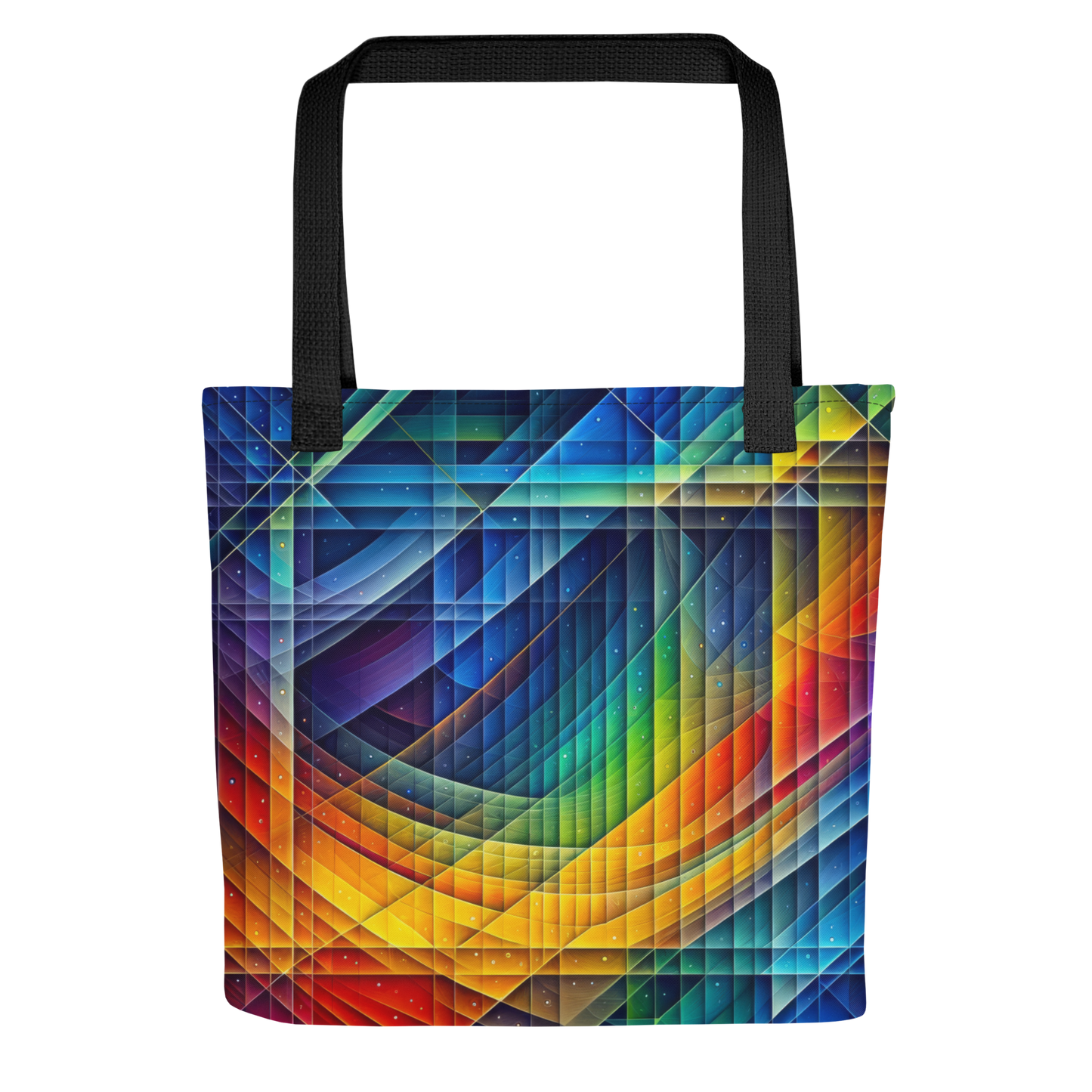 Abstract Art Tote Bag: Calculated Spectrum