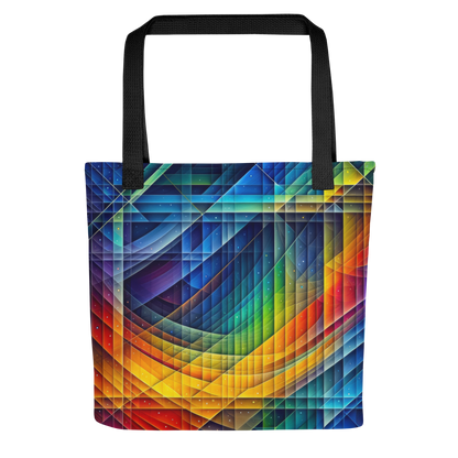 Abstract Art Tote Bag: Calculated Spectrum