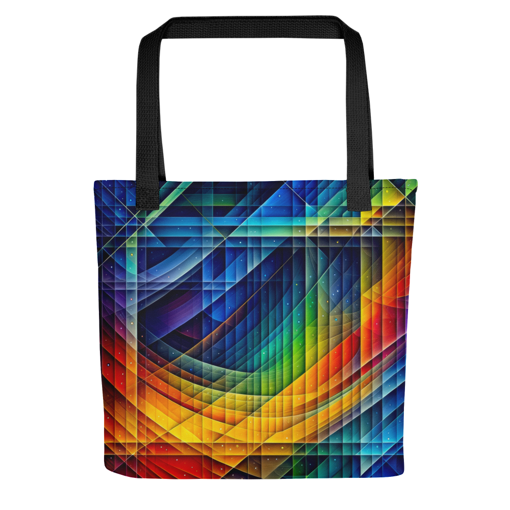 Abstract Art Tote Bag: Calculated Spectrum