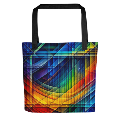 Abstract Art Tote Bag: Calculated Spectrum