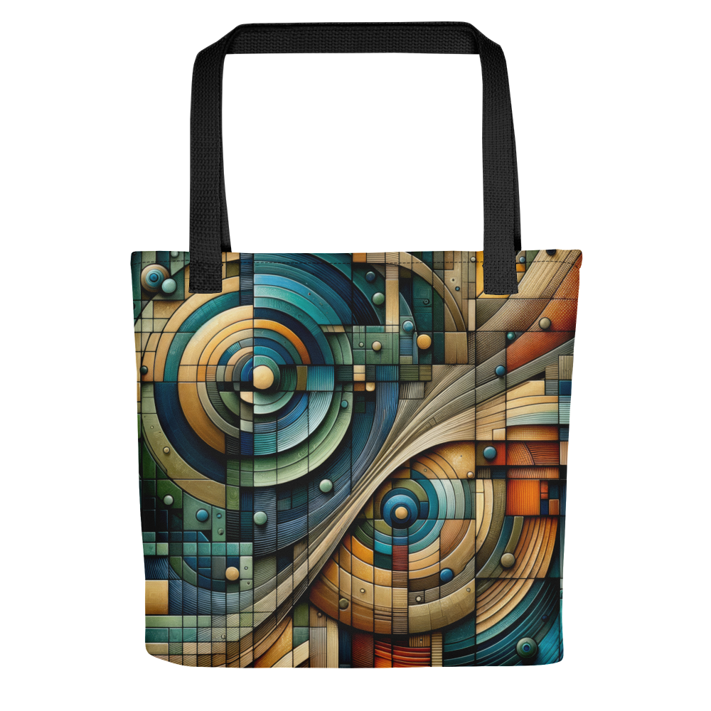 Abstract Art Tote Bag: Harmonic Precision