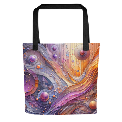 Abstract Art Tote Bag: Harmonic Interplay