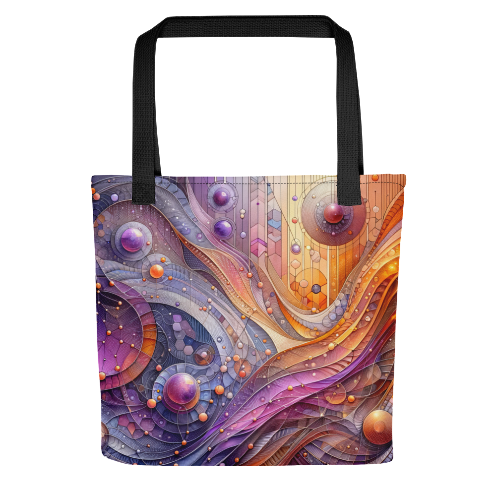 Abstract Art Tote Bag: Harmonic Interplay