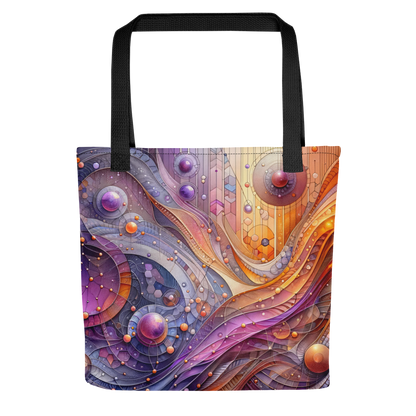 Abstract Art Tote Bag: Harmonic Interplay