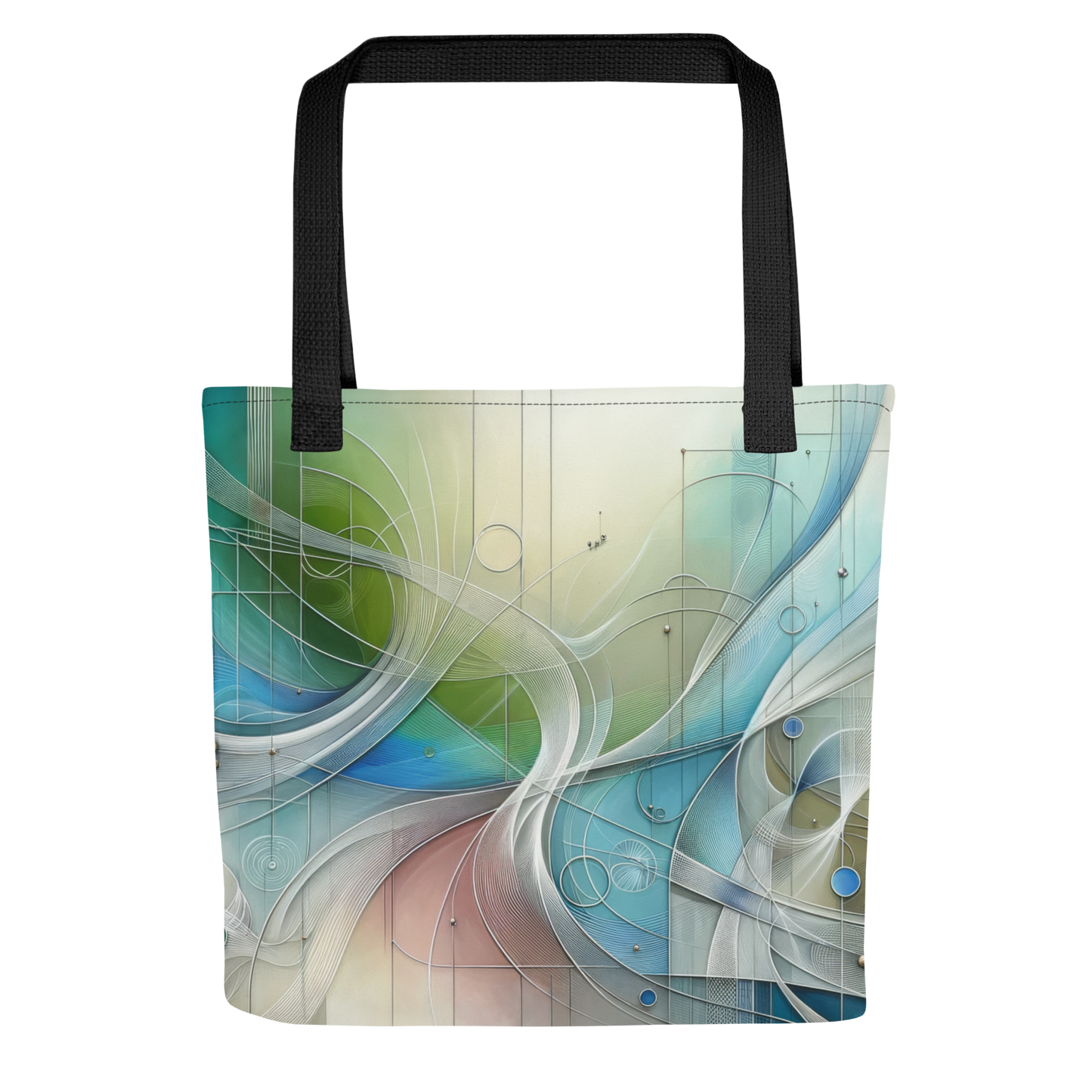 Abstract Art Tote Bag: Elegant Harmonies