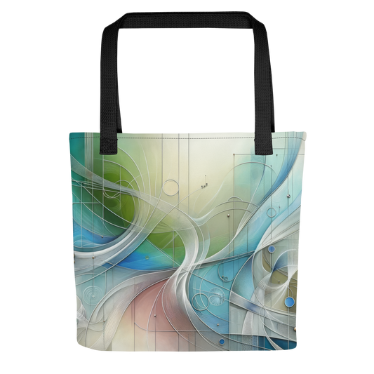 Abstract Art Tote Bag: Elegant Harmonies