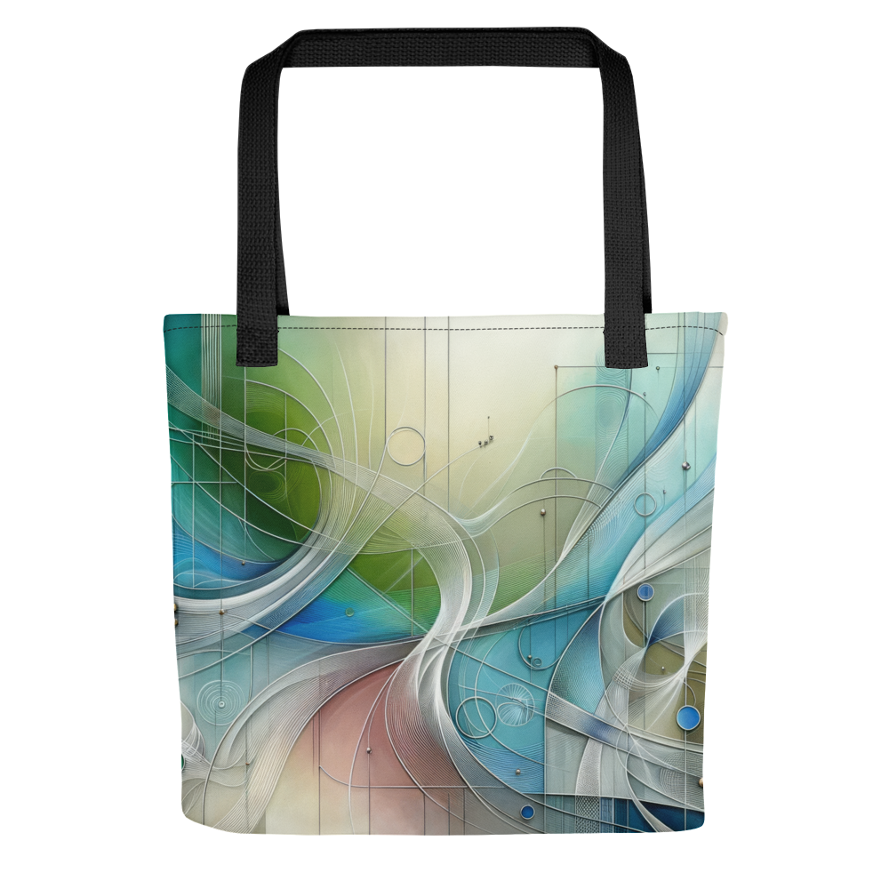 Abstract Art Tote Bag: Elegant Harmonies