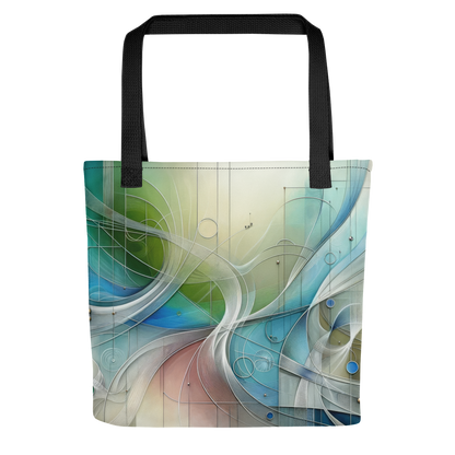 Abstract Art Tote Bag: Elegant Harmonies