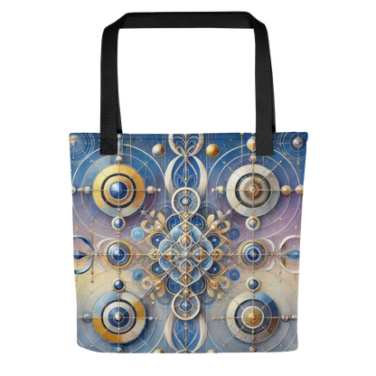 Abstract Art Tote Bag: Reflective Symmetry