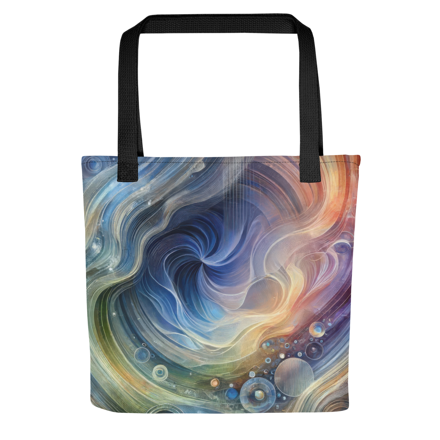 Abstract Art Tote Bag: Harmonic Confluence