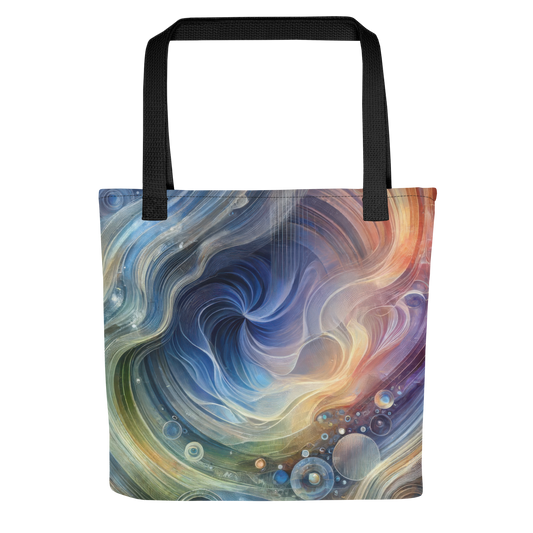 Abstract Art Tote Bag: Harmonic Confluence