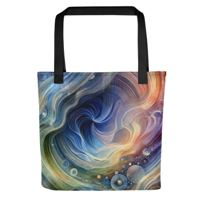 Abstract Art Tote Bag: Harmonic Confluence