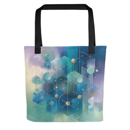 Abstract Art Tote Bag: Reflective Synthesis