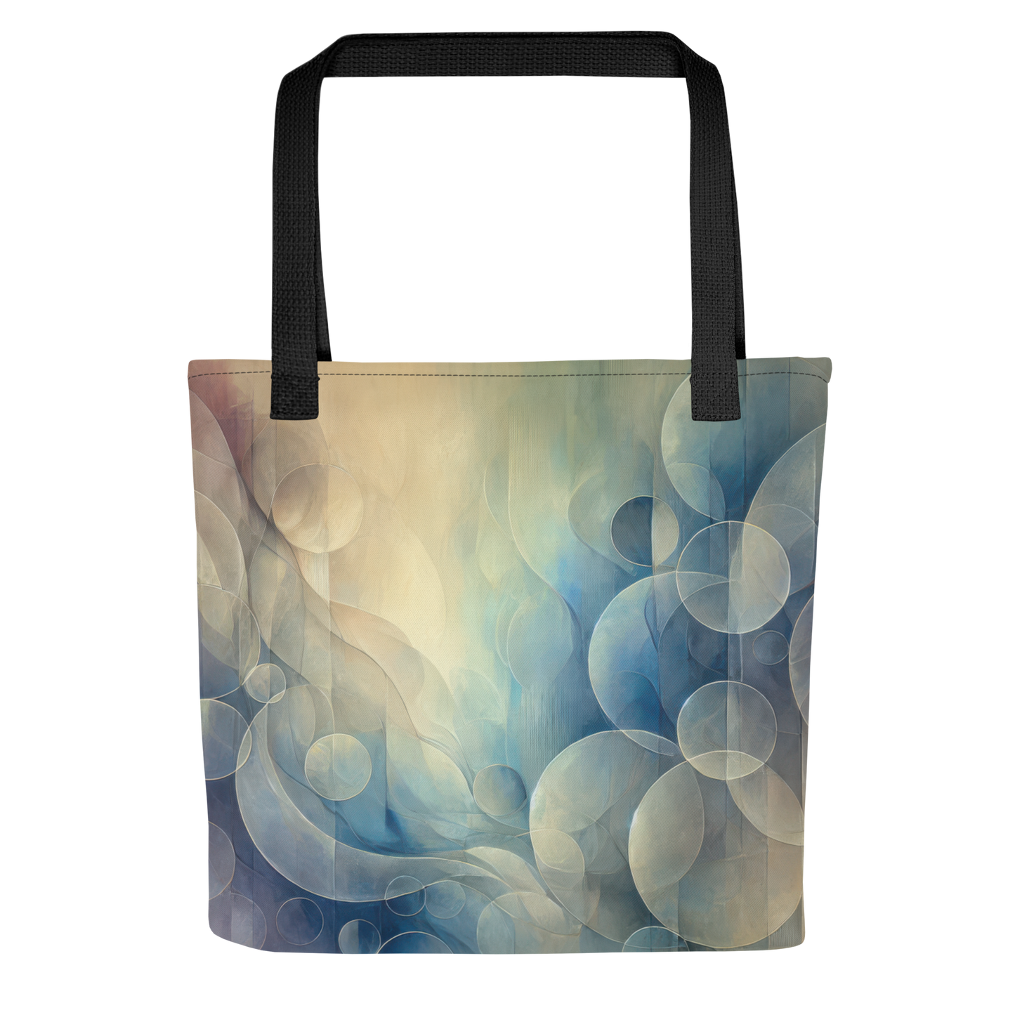 Abstract Art Tote Bag: Reflective Harmony