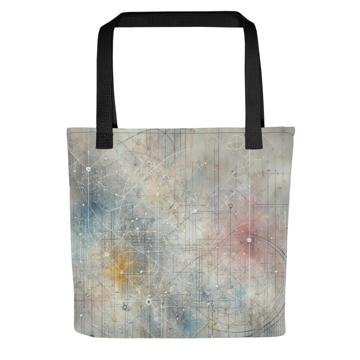 Abstract Art Tote Bag: Refined Pathways