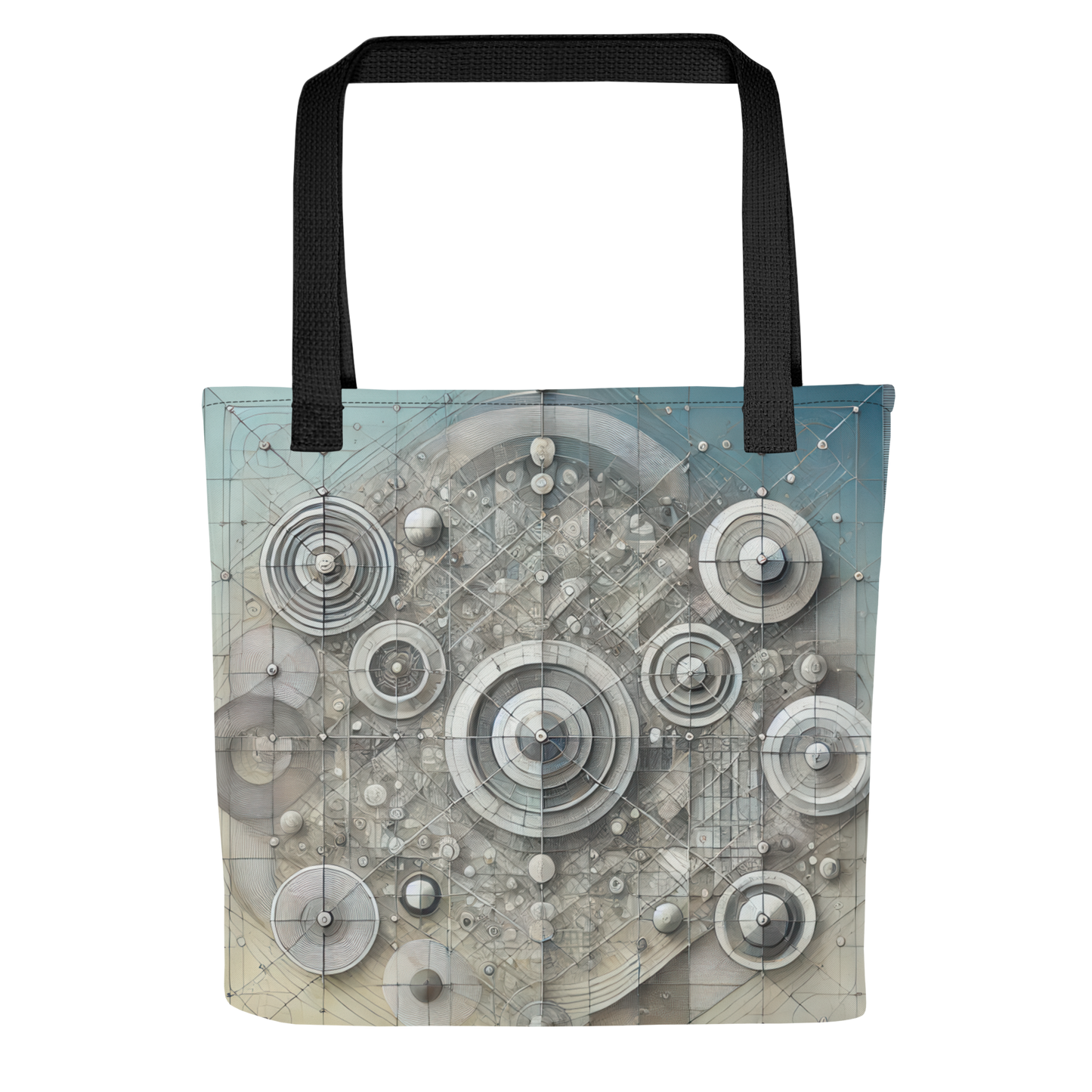 Abstract Art Tote Bag: Harmonious Precision