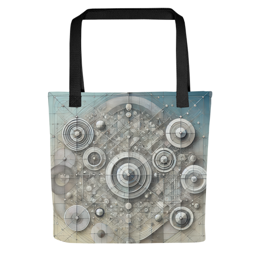 Abstract Art Tote Bag: Harmonious Precision