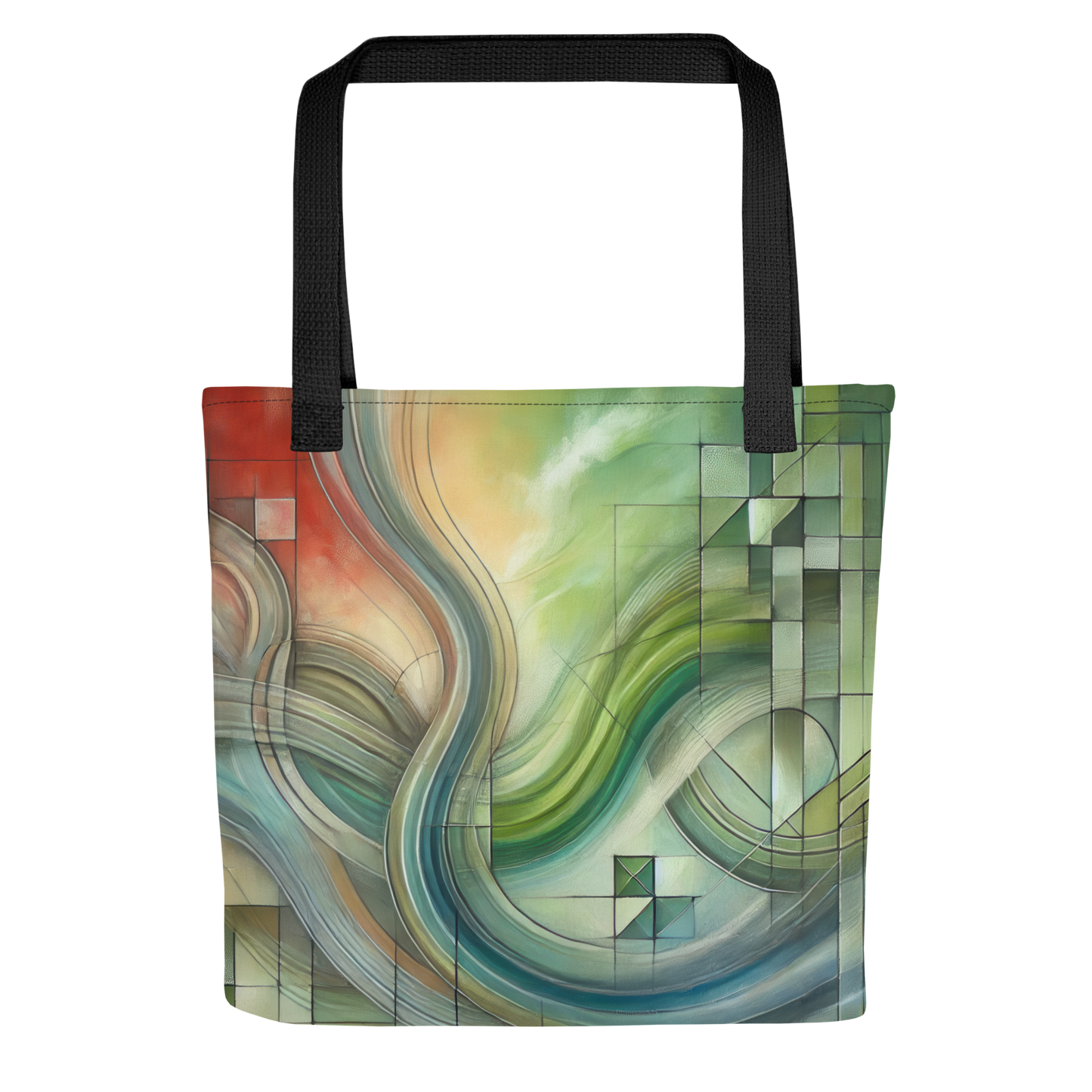 Abstract Art Tote Bag: Harmonic Vision