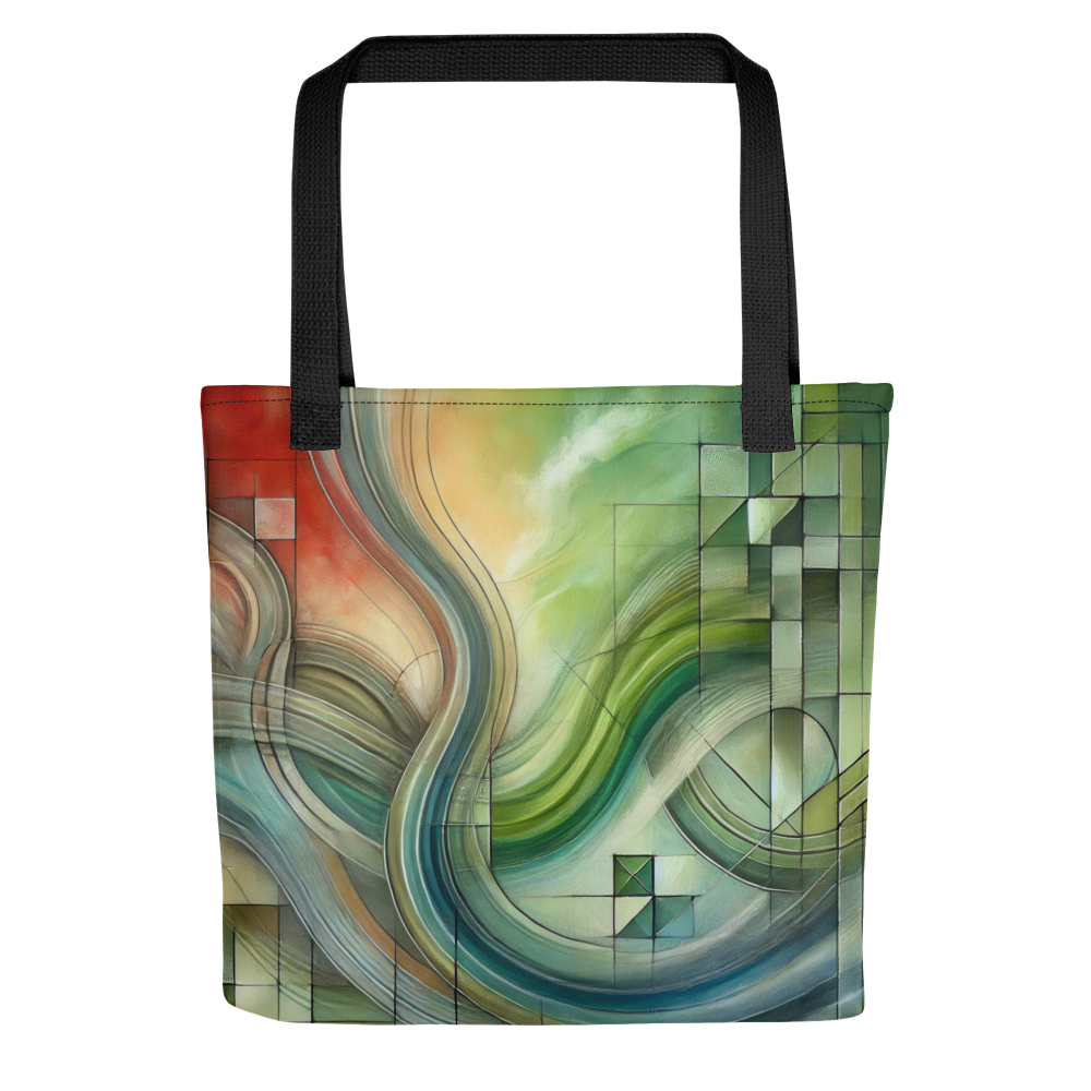 Abstract Art Tote Bag: Harmonic Vision