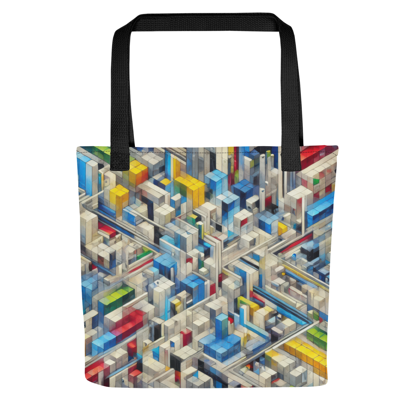 Abstract Art Tote Bag: Precision Mosaic