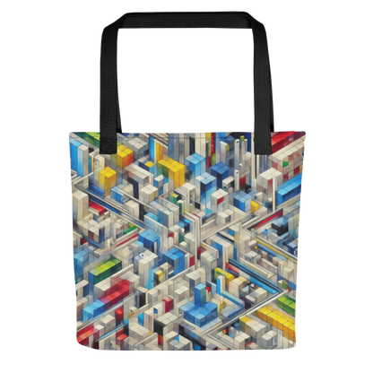 Abstract Art Tote Bag: Precision Mosaic